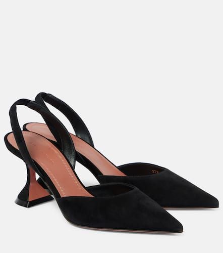 Holli 70 suede slingback pumps - Amina Muaddi - Modalova