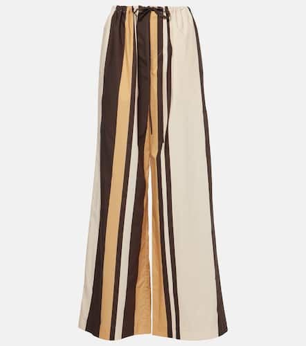 Savanna striped cotton wide-leg pants - SIR - Modalova