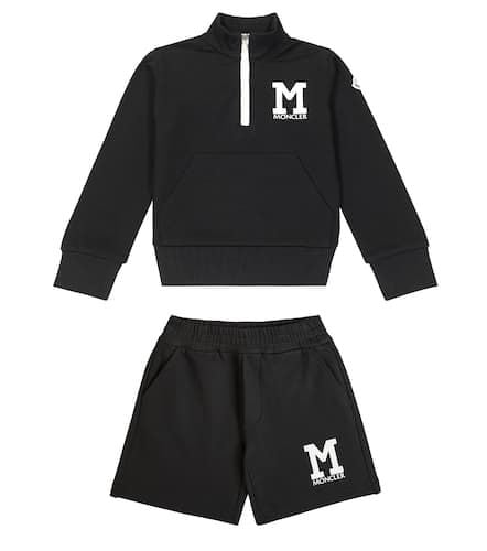 Cotton shorts and sweatshirt set - Moncler Enfant - Modalova