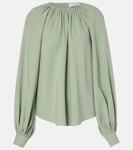 Silk-blend georgette blouse - Oscar de la Renta - Modalova