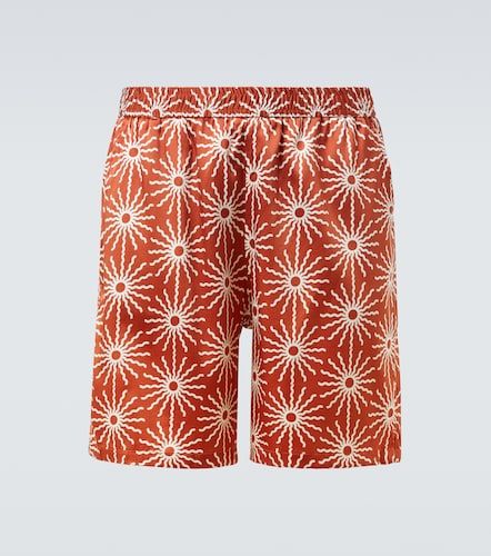 Palma printed silk-blend shorts - Frescobol Carioca - Modalova
