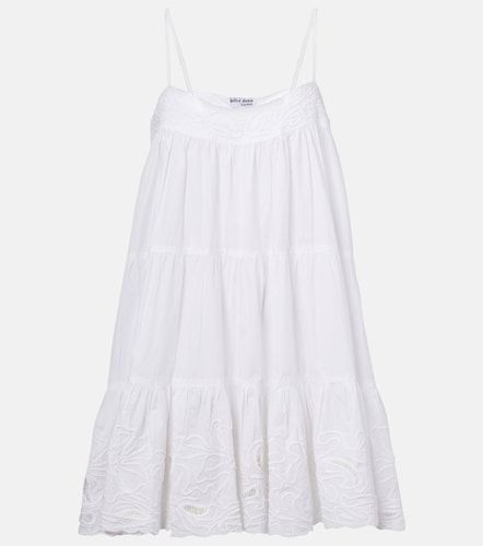 Abito sottoveste in cotone con ricamo - Juliet Dunn - Modalova