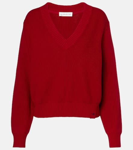 Pullover in jersey di misto cotone e seta - Victoria Beckham - Modalova