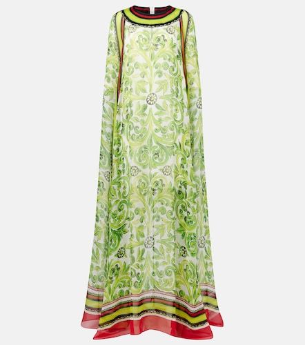 Vestido largo de seda estampado - Dolce&Gabbana - Modalova