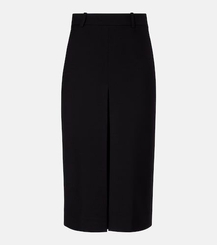 Culottes de lana de tiro medio - Saint Laurent - Modalova