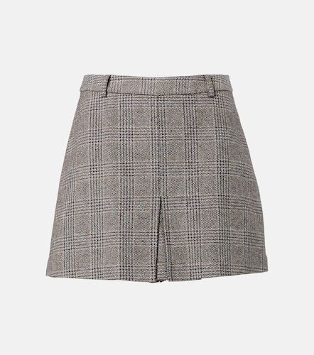 Skort in cotone e lino a quadri - Self-Portrait - Modalova
