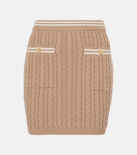 Minifalda trenzada de algodón - Alessandra Rich - Modalova