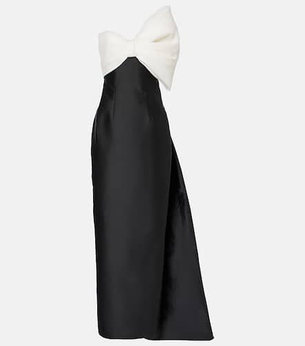 Bow-detail asymmetric draped gown - Monique Lhuillier - Modalova