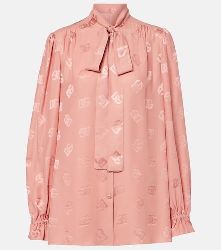 Dolce&Gabbana DG silk satin blouse - Dolce&Gabbana - Modalova