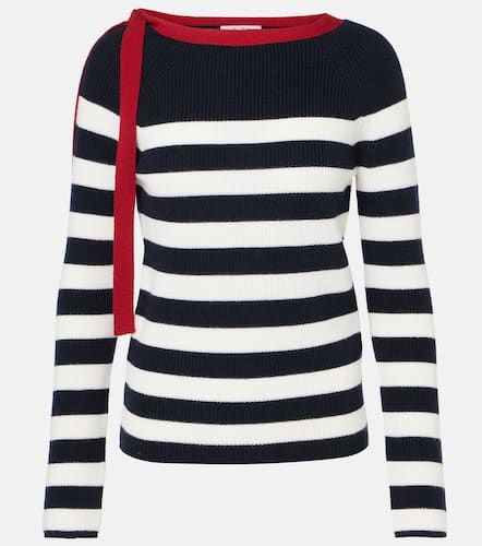 Bow-detail striped virgin wool sweater - Max Mara - Modalova