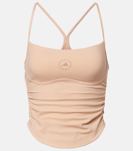 Top con logo e ruches - Adidas by Stella McCartney - Modalova