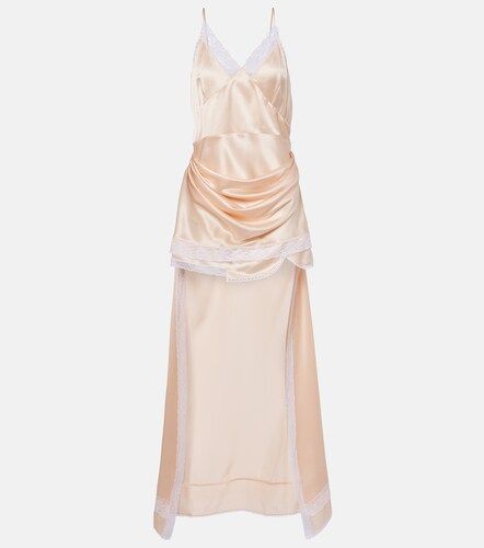 Vestido lencero con encaje de seda - Magda Butrym - Modalova