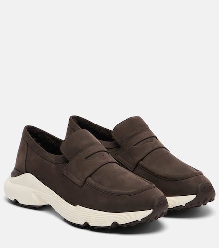 Shearling-lined leather slip-on shoes - Tod's - Modalova