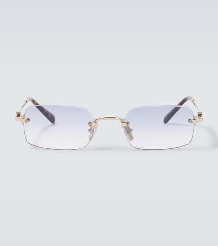 Miu Miu Logo rectangular sunglasses - Miu Miu - Modalova