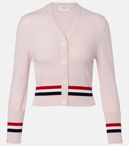 Cropped cashmere cardigan - Thom Browne - Modalova