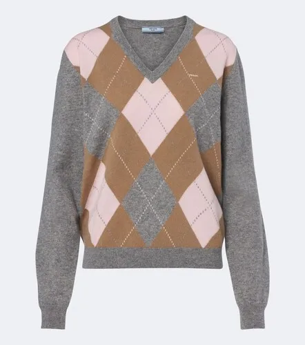 Prada Jersey Argyle de cachemir - Prada - Modalova