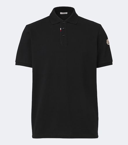 Moncler Polo in piqué di cotone - Moncler - Modalova