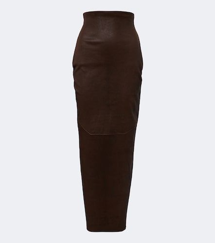 Midirock Dirt Pillar aus Leder - Rick Owens - Modalova