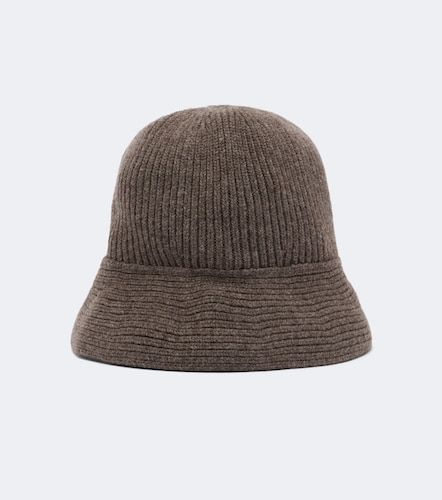 Bruno cashmere and wool bucket hat - Nour Hammour - Modalova