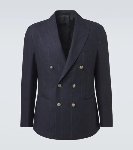 Pinstriped wool, cotton, and cashmere blazer - Eleventy - Modalova