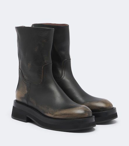 Botines Napa de piel desgastados - Paris Texas - Modalova