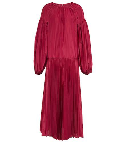 Pleated taffeta midi dress - Valentino - Modalova