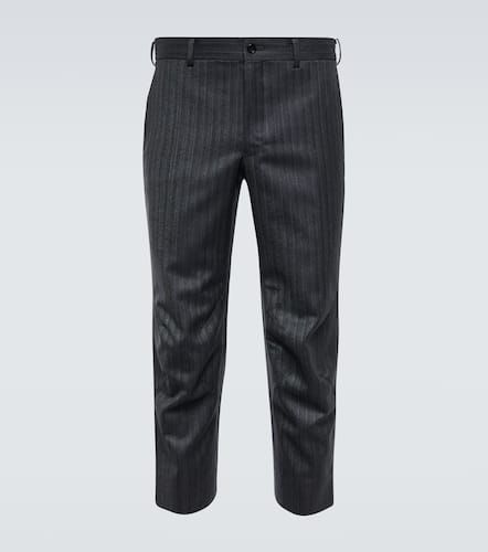 Comme des GarÃ§ons Deux Striped straight-fit wool pants - Comme des Garcons Homme Deux - Modalova