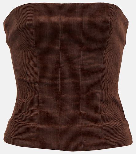 Staud Woodgrain corduroy tube top - Staud - Modalova