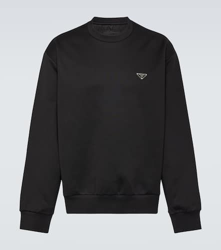 Prada Logo cotton-blend sweatshirt - Prada - Modalova