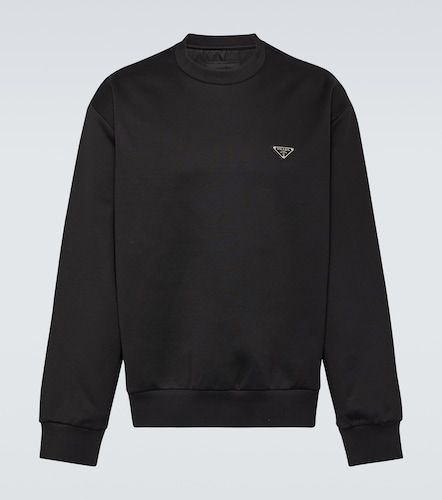 Sudadera en mezcla de algodón con logo - Prada - Modalova