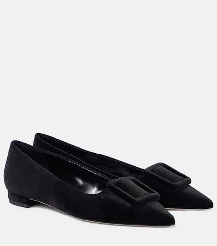 Maysalepumpflat velvet ballet flats - Manolo Blahnik - Modalova