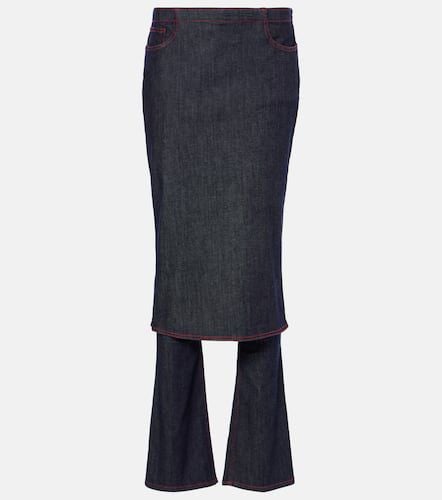 AlaÃ¯a Denim skirt pants - Alaia - Modalova