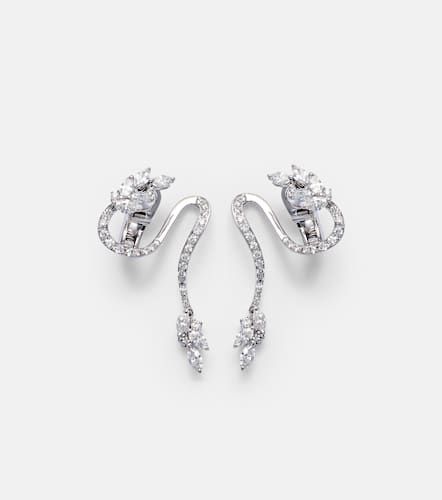 Y-Not 18kt white gold clip-on earrings with diamonds - Yeprem - Modalova