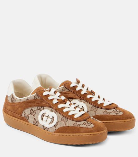 Zapatillas de lona GG con ante - Gucci - Modalova