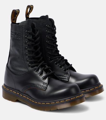 X Dr. Martens 1490 10-Eye leather combat boots - MM6 Maison Margiela - Modalova