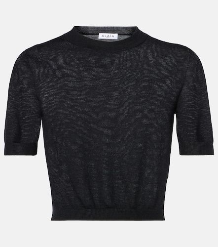 Alaia Cropped cashmere top - Alaia - Modalova