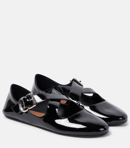 Criss Cross patent leather ballet flats - Alaia - Modalova
