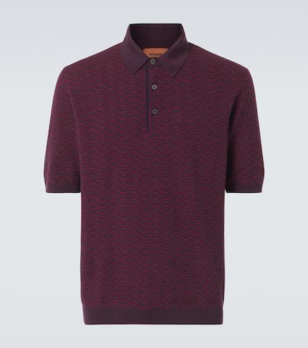 Zigzag wool-blend polo shirt - Missoni - Modalova