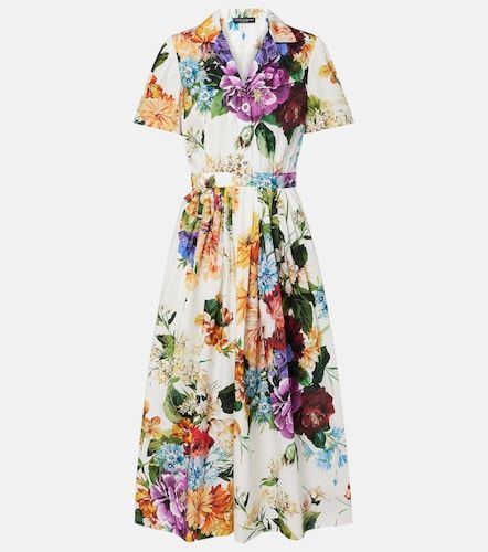 Abito midi in popeline di cotone - Dolce&Gabbana - Modalova