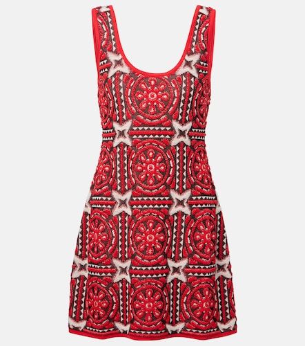 Sole Star cotton-blend jacquard minidress - La DoubleJ - Modalova