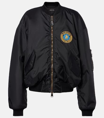 Oversized logo bomber jacket - Balenciaga - Modalova