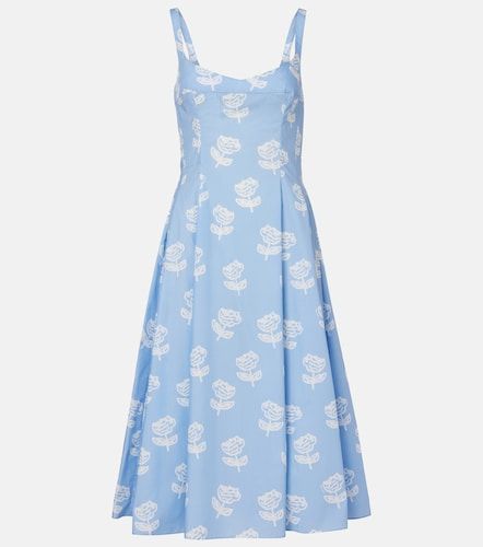 Abito midi in cotone con stampa floreale - Marni - Modalova
