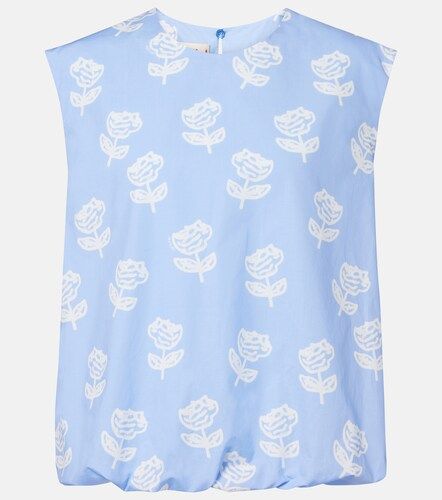 Marni Top de algodón floral - Marni - Modalova