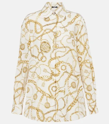 Balmain Chaines silk shirt - Balmain - Modalova