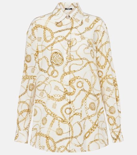 Balmain Chaines silk shirt - Balmain - Modalova