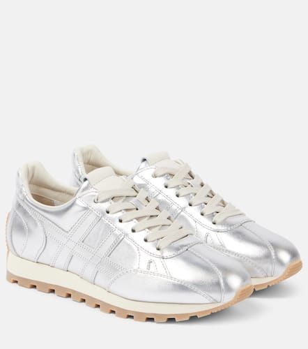 Er metallic leather sneakers - Hogan - Modalova