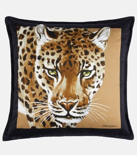 Cuscino Leopardo in tela piccolo - Dolce&Gabbana Casa - Modalova