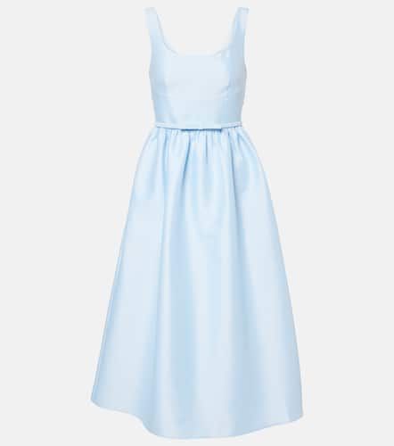 Belted satin midi dress - Self-Portrait - Modalova