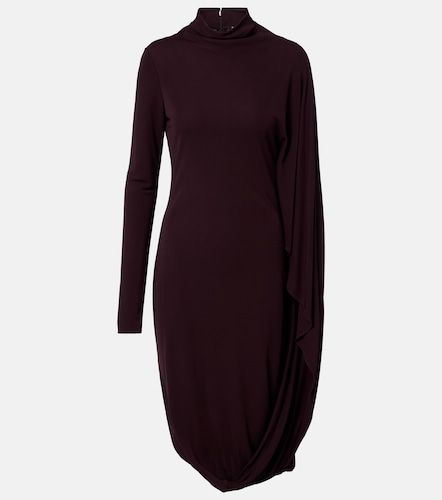 Abito corto in jersey crêpe con mantella - Stella McCartney - Modalova