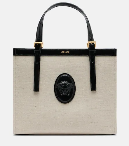 Riviere Small canvas tote bag - Versace - Modalova